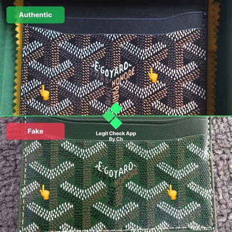 goyard passport holder fake|authentic goyard card holders.